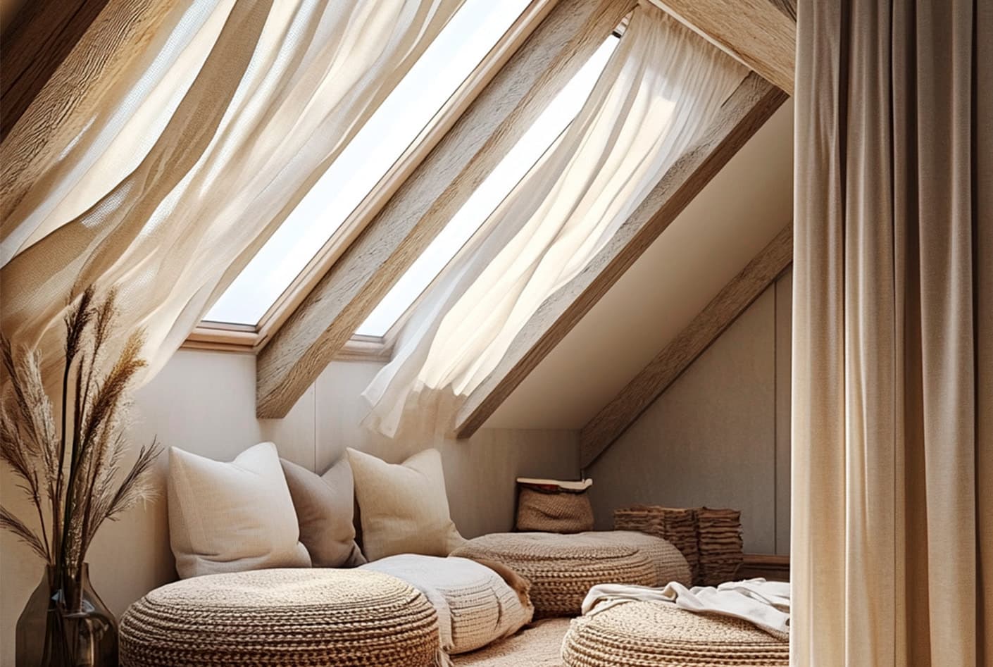Как выбрать шторы для мансардных окон: советы и идеи для стильного интерьера