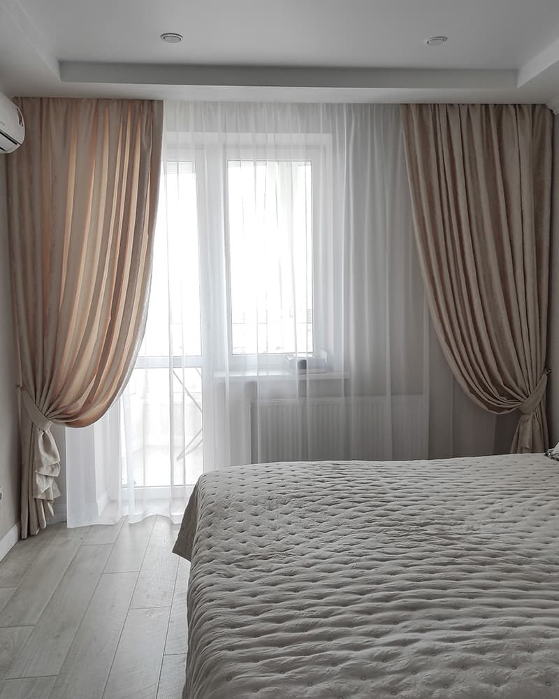 Элегантные шторы в тон спальни: гармония стиля и комфорта